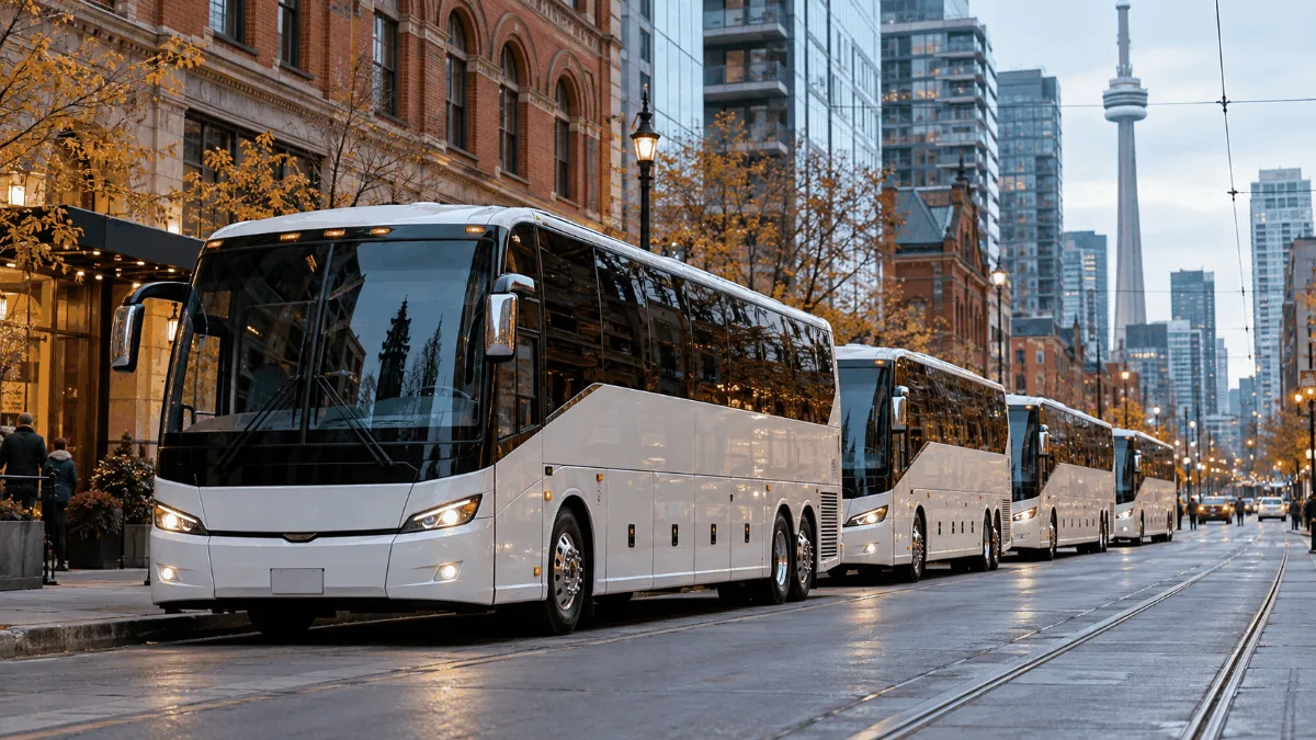100+ passengers — Multi-coach plan